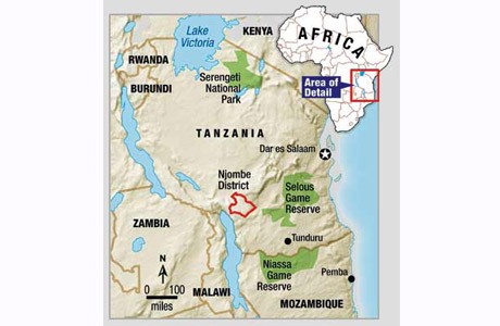 Tanzania map Tanzania map