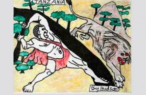 Tanzania lion Postcards Tanzania lion Postcards