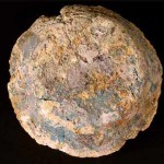 The underside of copal incense that filled a Maya tripod pottery bowl shows evidence that helped solve mysteries surrounding the ancient production of pigment known as Maya Blue.